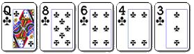 flush hand at poker