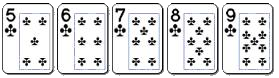 flush hand at poker